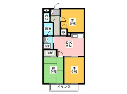 SURPLUS LE NORD(3DK/1階)の間取り写真