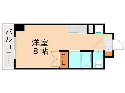 ケイズプレイス黒崎III(ワンルーム/7階)の間取り写真