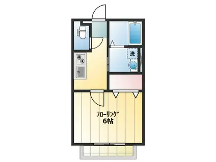 エクリュー吉祥寺(1K/2階)の間取り写真