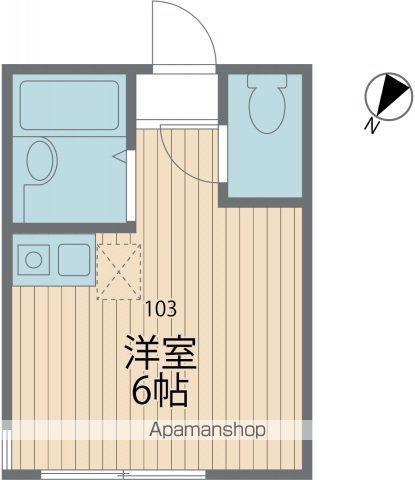 ユナイト井土ヶ谷ミストラルの杜(ワンルーム/1階)の間取り写真