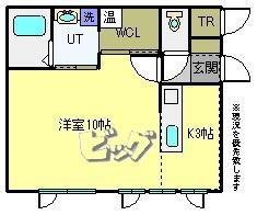 PICCOLA(1K/2階)の間取り写真