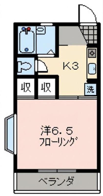 ラビットアイ(1K/3階)の間取り写真
