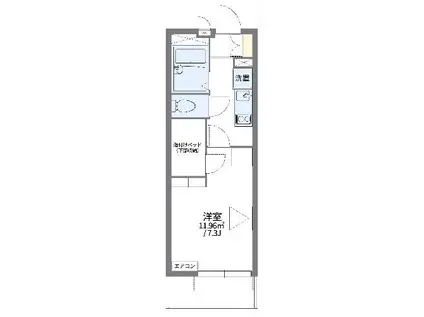 レオパレスファミリアMRK(1K/2階)の間取り写真