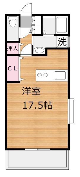 A-STEP霧島(ワンルーム/3階)の間取り写真