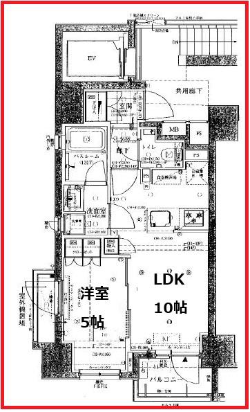 オープンレジデンシア日暮里エスト(1LDK/12階)の間取り写真