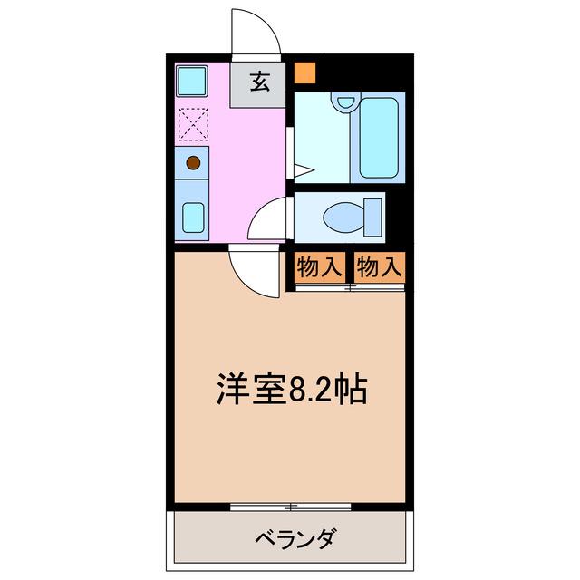 マーベラスNAKANO(1K/3階)の間取り写真