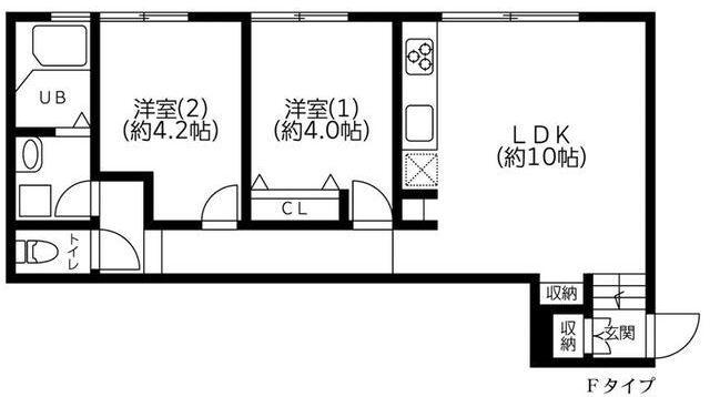 アート・フルひばりサクセス(2LDK/1階)の間取り写真