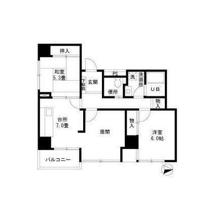 エクセル東陽(2LDK/10階)の間取り写真
