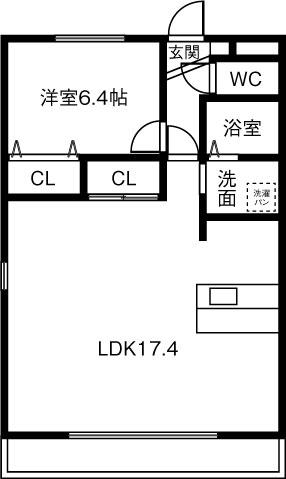 メイヤーメゾネット(2LDK/2階)の間取り写真