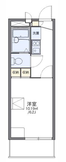 レオパレスクレベール(1K/2階)の間取り写真