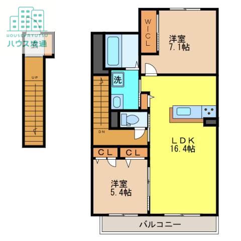 シャーメゾン・K(2LDK/2階)の間取り写真