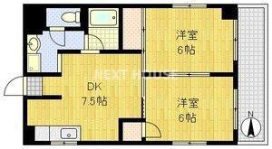 ローレルハイツ(2DK/3階)の間取り写真