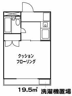ラブリーメゾン綾瀬(1K/3階)の間取り写真