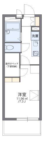 レオパレス石神井庭(1K/2階)の間取り写真