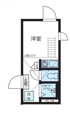 TERRACE代々木上原(ワンルーム/1階)の間取り写真
