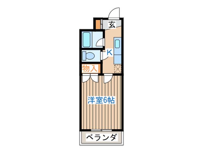 シャル長町1丁目(1K/1階)の間取り写真