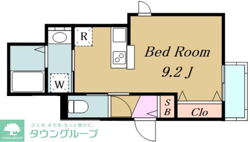 北区西が丘3階案 工事(1LDK/3階)の間取り写真