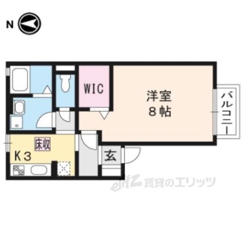 サルドセジュール2番館(1K/2階)の間取り写真