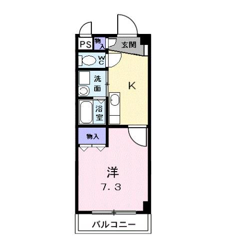 MY・HOUSE(1K/2階)の間取り写真