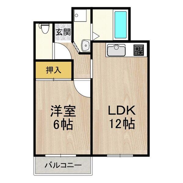 JMRレジデンス新大阪 (1LDK/6階)の間取り写真
