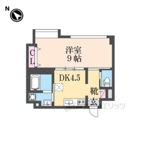 リノステイ京都沓掛(2DK/3階)の間取り写真