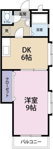 シャンゼリゼ21(1DK/1階)の間取り写真