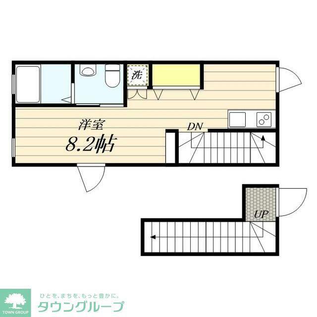 SNUG10(ワンルーム/2階)の間取り写真
