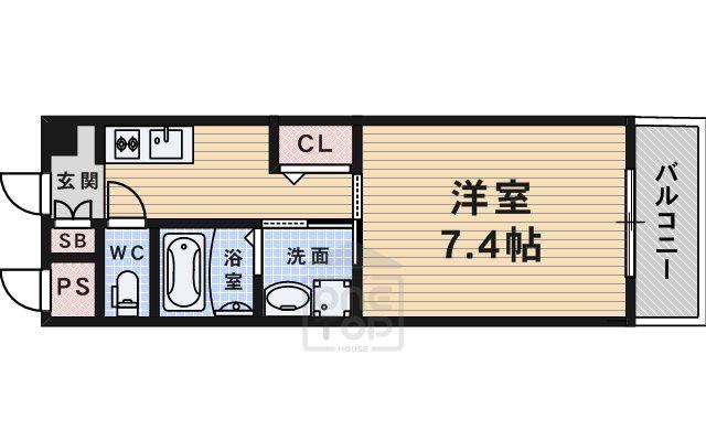 A-1 SATSUMA(1K/3階)の間取り写真