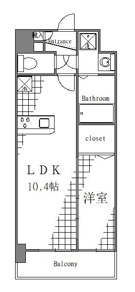 260705クラシィコート(1LDK/4階)の間取り写真