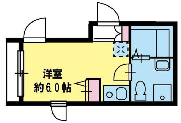 スマートVILLA羽田(ワンルーム/5階)の間取り写真