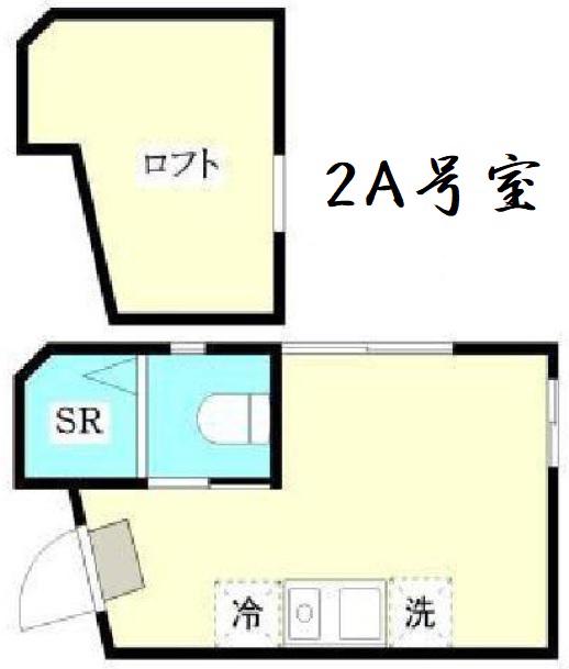 DECOHAUS(ワンルーム/2階)の間取り写真