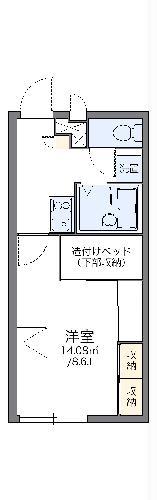 レオパレスEGGPLANT(1K/2階)の間取り写真