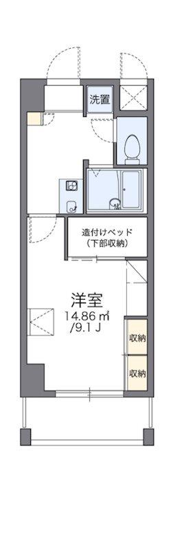 レオパレス三井田(1K/7階)の間取り写真