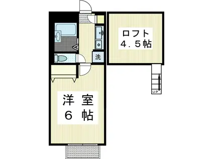 MAISON LE SOLEIL-メゾン・ル・ソレーユ-(1K/1階)の間取り写真