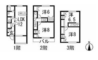ヴィラ・フローラリア(4LDK/1階)の間取り写真
