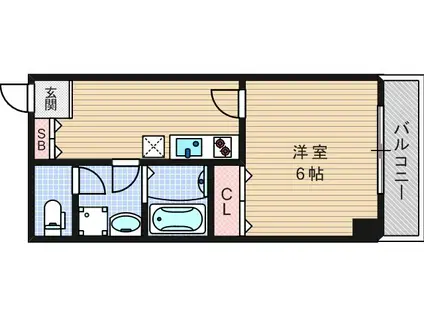 JUNWAIII(1K/2階)の間取り写真
