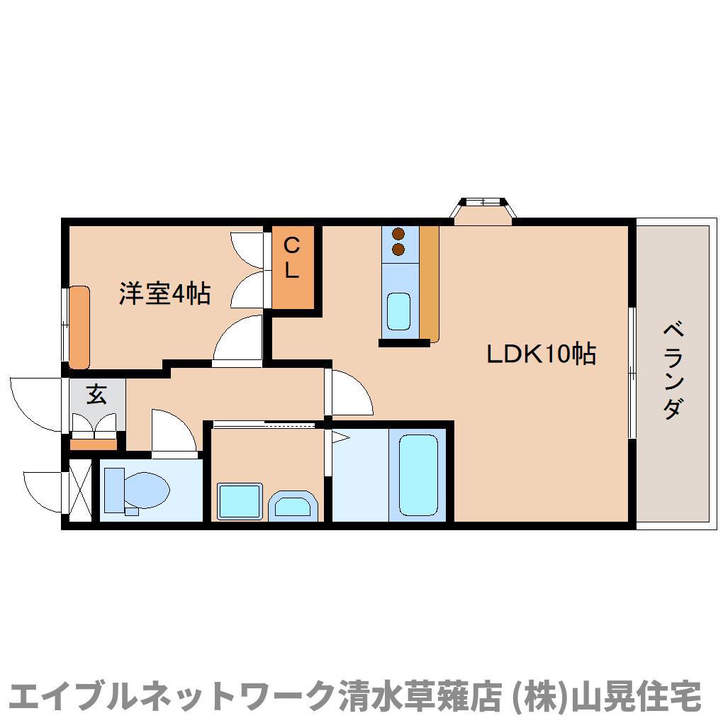ケイ・グランド(1LDK/1階)の間取り写真