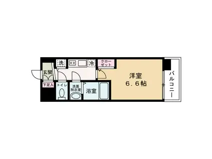 プレサンス梅田北オール(1K/7階)の間取り写真