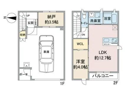 HC-G IWAKURA(1SLDK/2階)の間取り写真