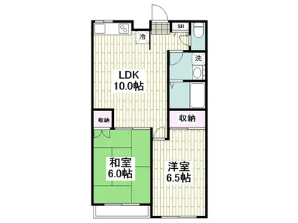 フェリース鎌倉(2LDK/2階)の間取り写真