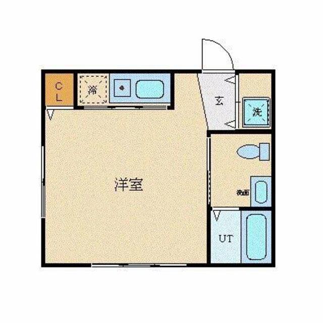 YS ビル(1K/3階)の間取り写真