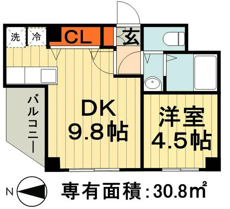 ヴィクトリアンコート神明町 4階階 間取り