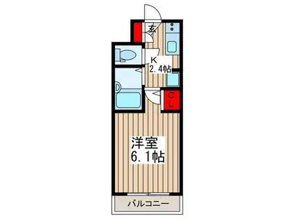 GRACE GARDEN(1K/1階)の間取り写真