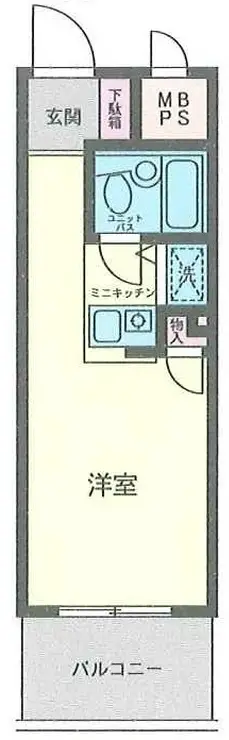 ホーユウパレス北久里浜 2階階 間取り