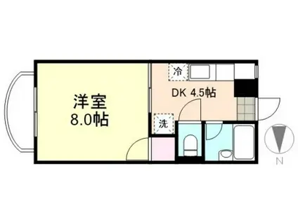 BEAUFRAISE(1K/2階)の間取り写真