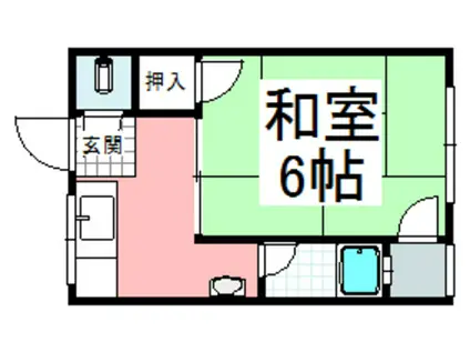 山辺マンション(1K/4階)の間取り写真
