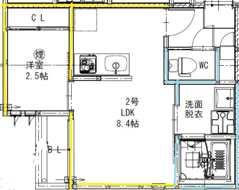 G-SMART光の森(1LDK/1階)の間取り写真