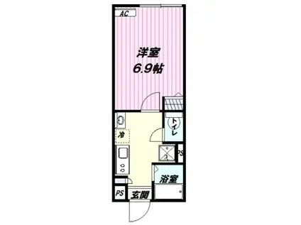 THE GARLANDS(1K/3階)の間取り写真