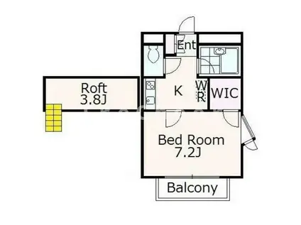 あかる20(1K/1階)の間取り写真