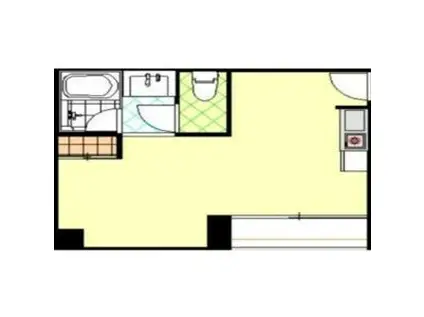 タウンハウス服部天神(ワンルーム/3階)の間取り写真